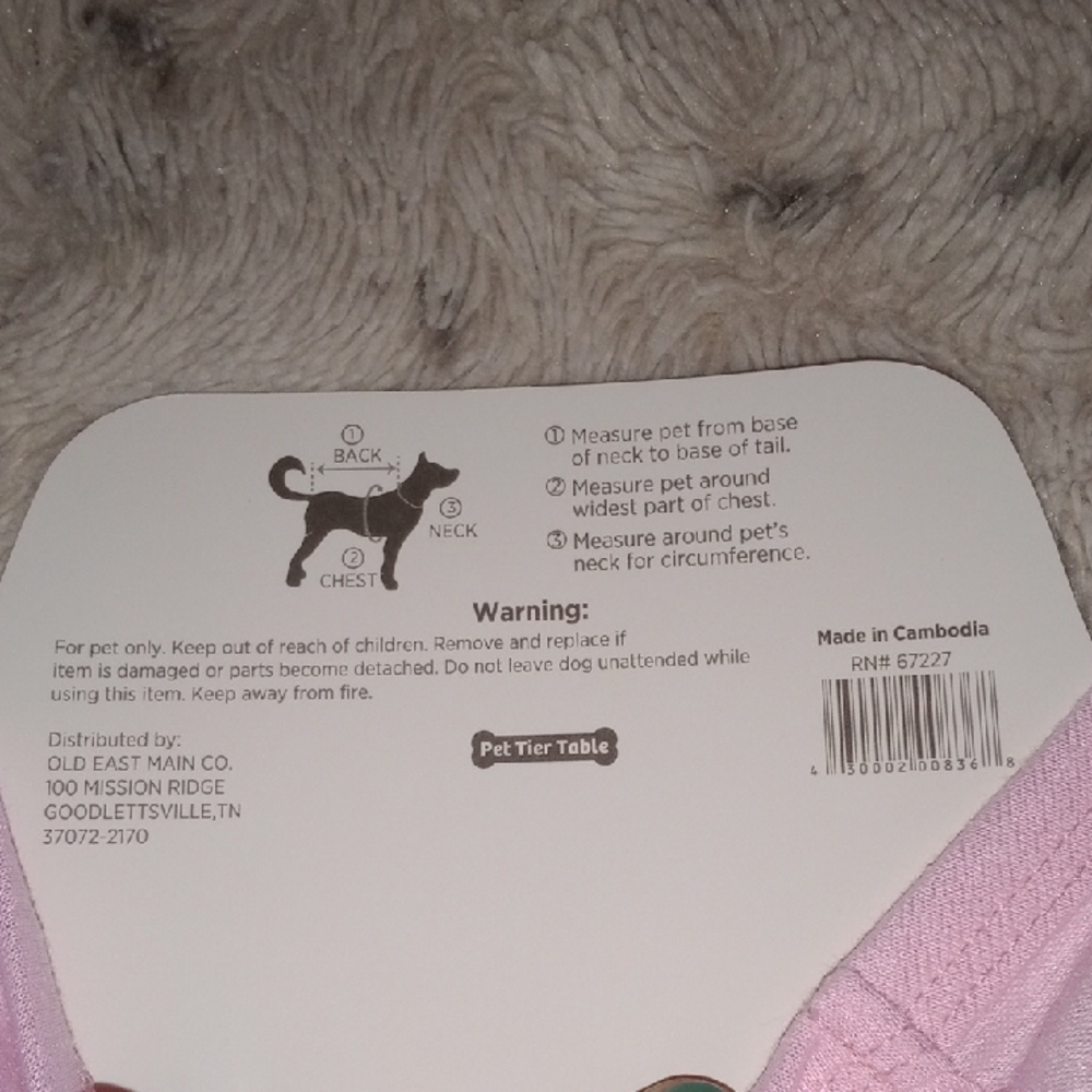 Pink 'Born to Sparkle' Dog Shirt Size Small - Picture 5 of 5